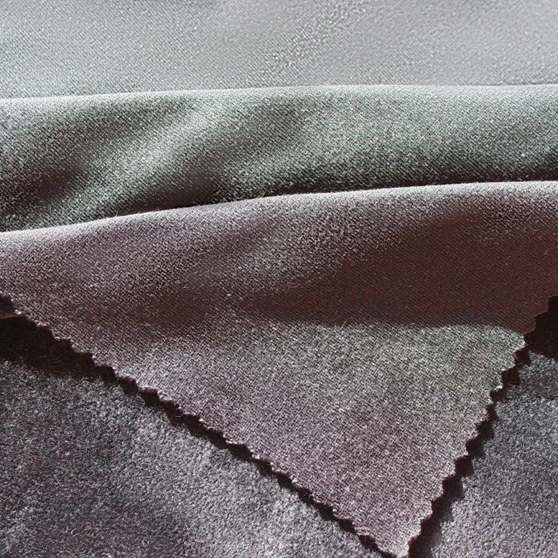 180-280gsm Silver Fox Wool Spandex Super Soft Velvet Fabric