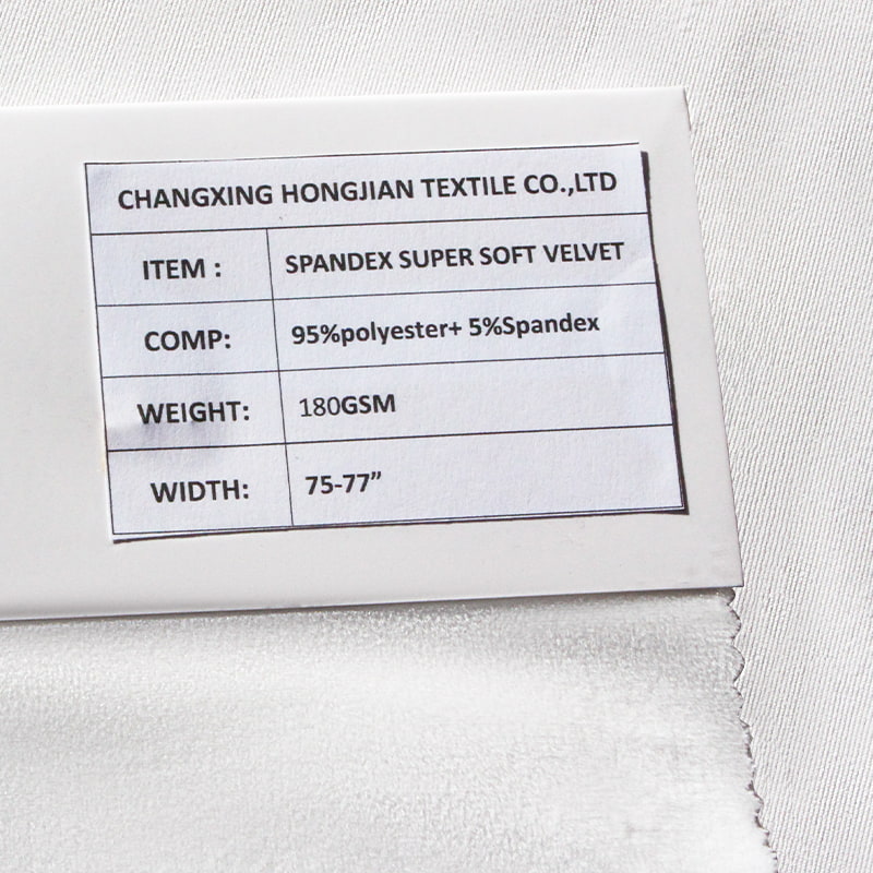 180-280gsm Silver Fox Wool Spandex Super Soft Velvet Fabric